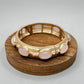 Gold with Pink Stone Bracelet