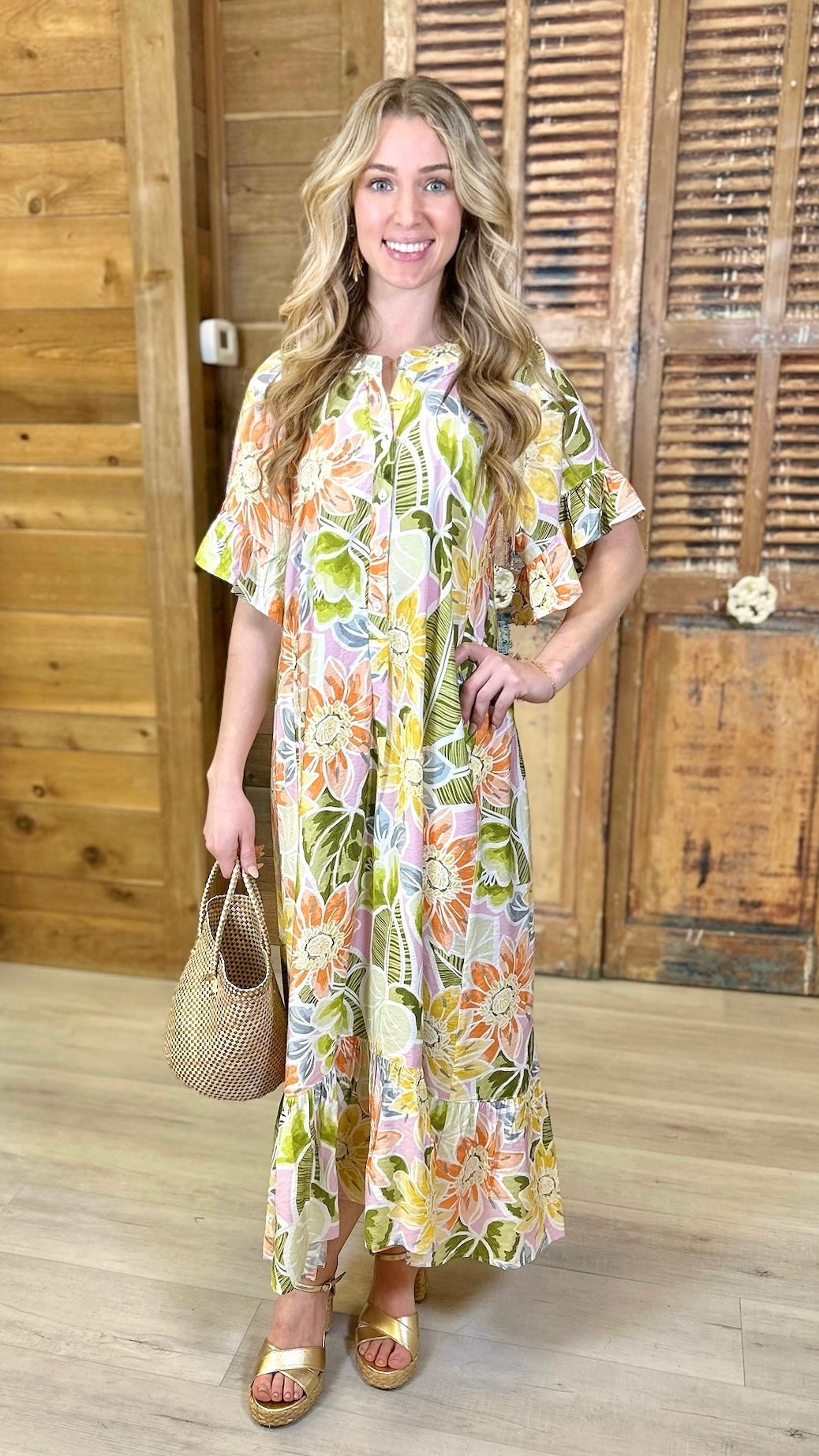 Ivy Jane Go With The Flow Dress - Olive