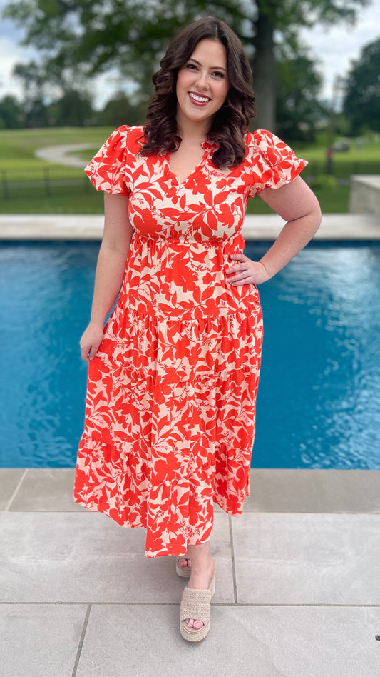 Darling Clementine Midi Dress