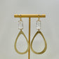Gold Crystal Tear Drop Earrings