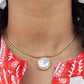 Snake Chain With Pearl Charm
