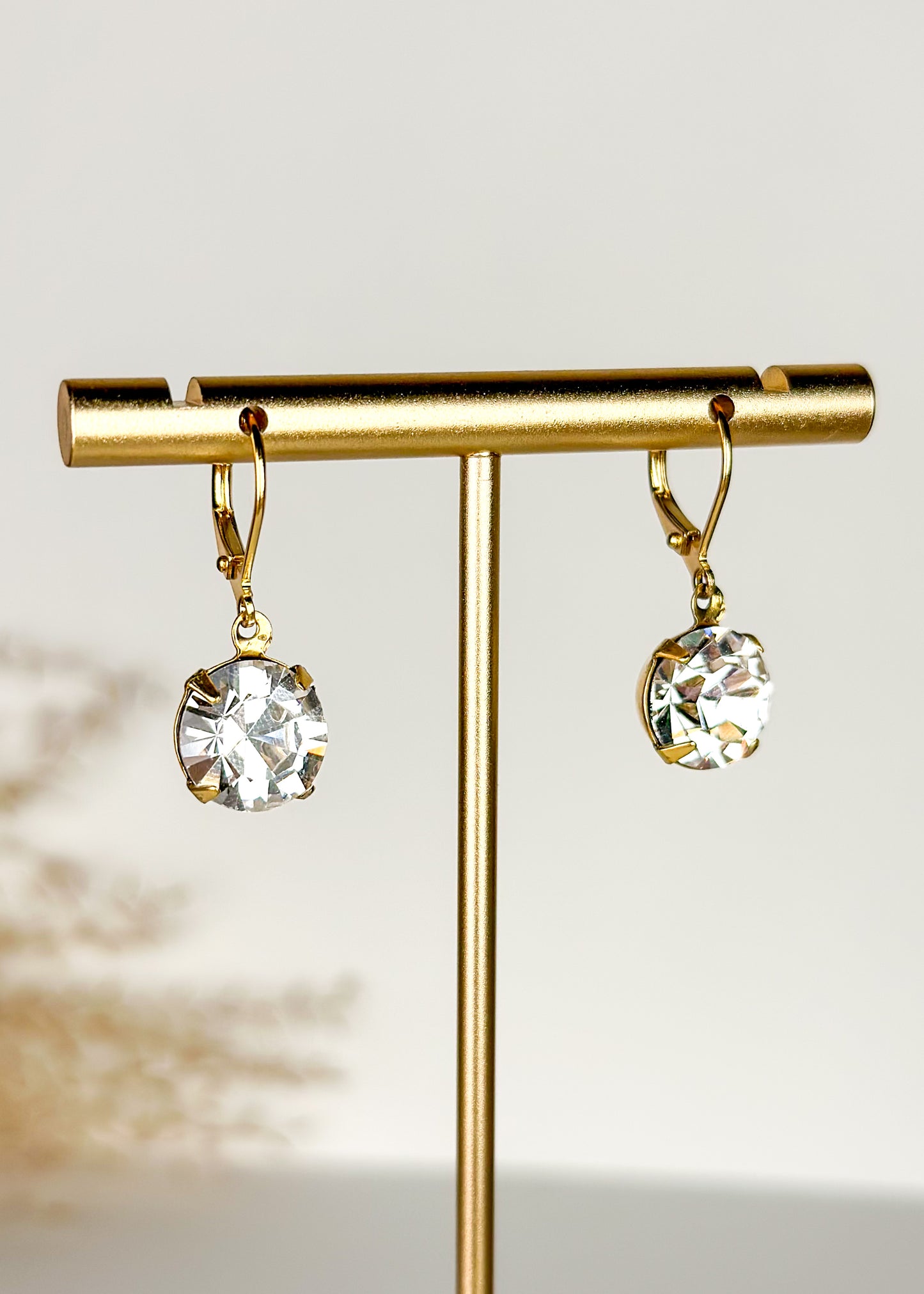 Yochi Crystal Dangle Earrings - True Crystal