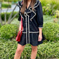 Black Ruffles & Ric Rac Dress