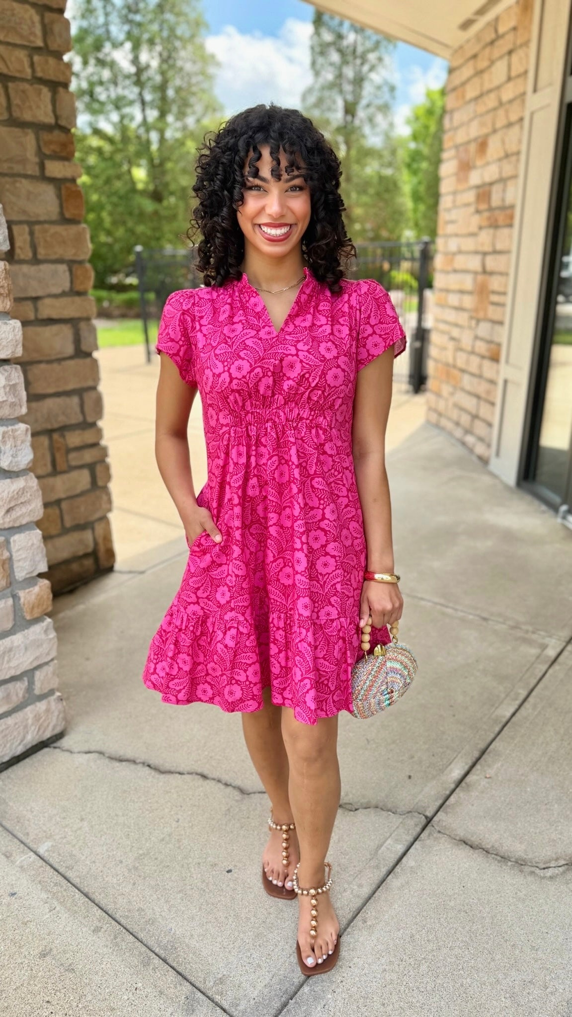 Uncle Frank Wind Dance Dress - Red
