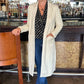 Mallory Faux Suede Duster - Ivory