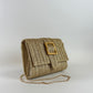 Janie Straw Clutch - Gold