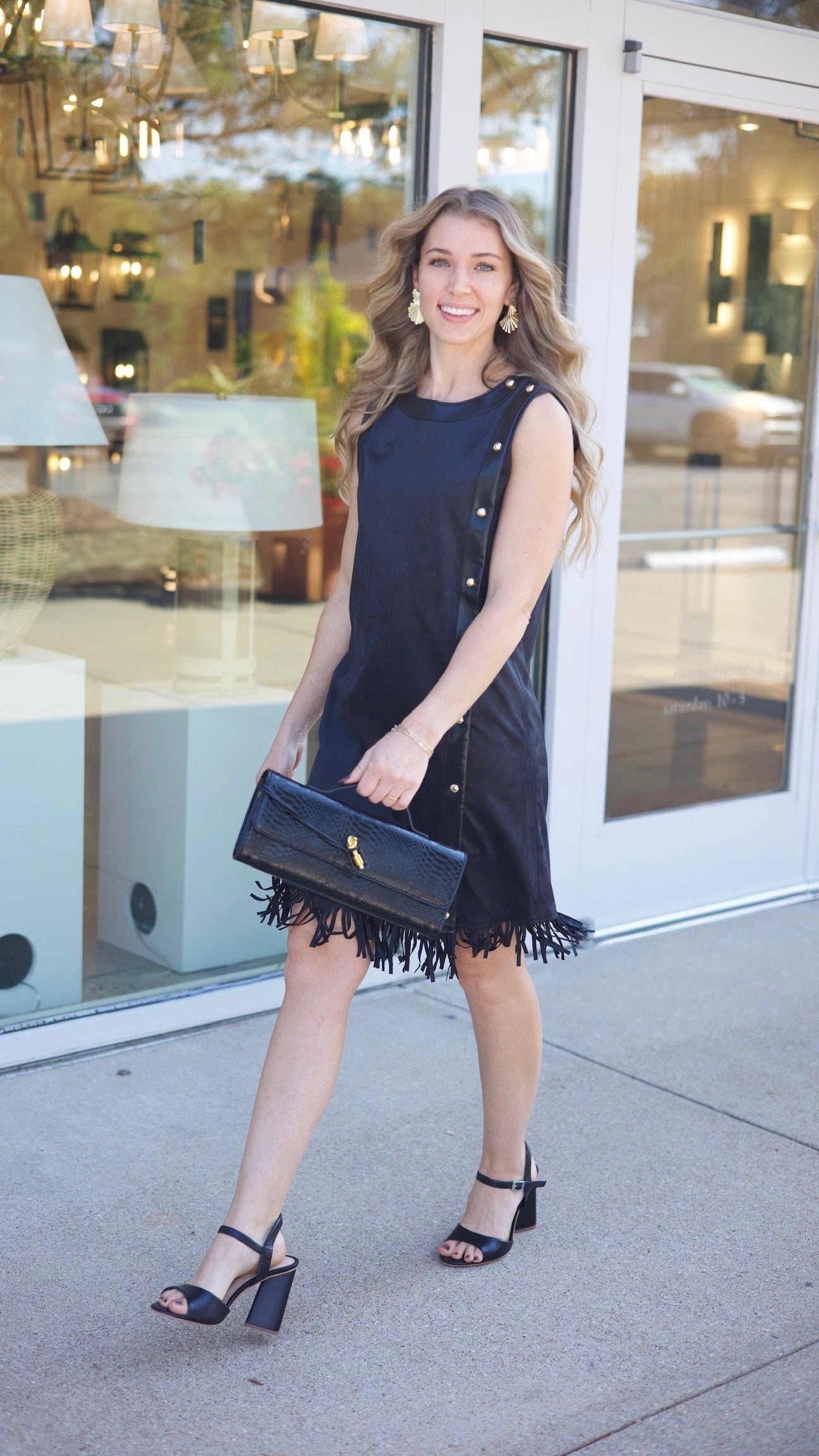Emily McCarthy Tory Suede Dress - Tap Shoe