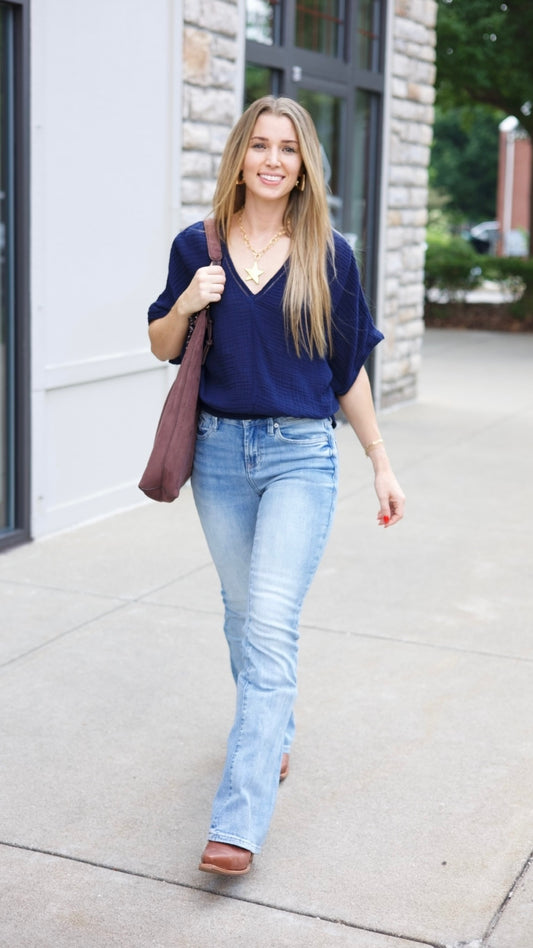 Michael Stars Imani Dolman Sleeve Top - Nocturnal