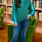 Stripped Pullover - Green & Aqua