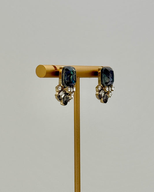 Flower Crown Blue Multi Earrings