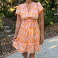 Uncle Frank Wind Dance Dress - Tangerine