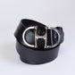 Lilo Geunine Spanish Cowhide Bit Belt - Silver