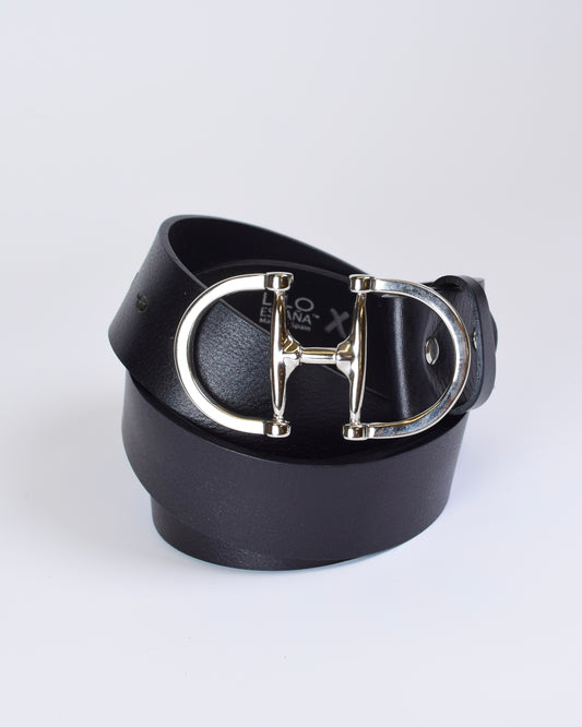 Lilo Geunine Spanish Cowhide Bit Belt - Silver