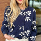 Lainey Embroidered Jacket - Navy