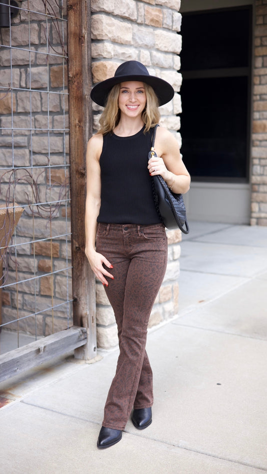 Dear John Jaxtyn Jeans - Brown Leopard
