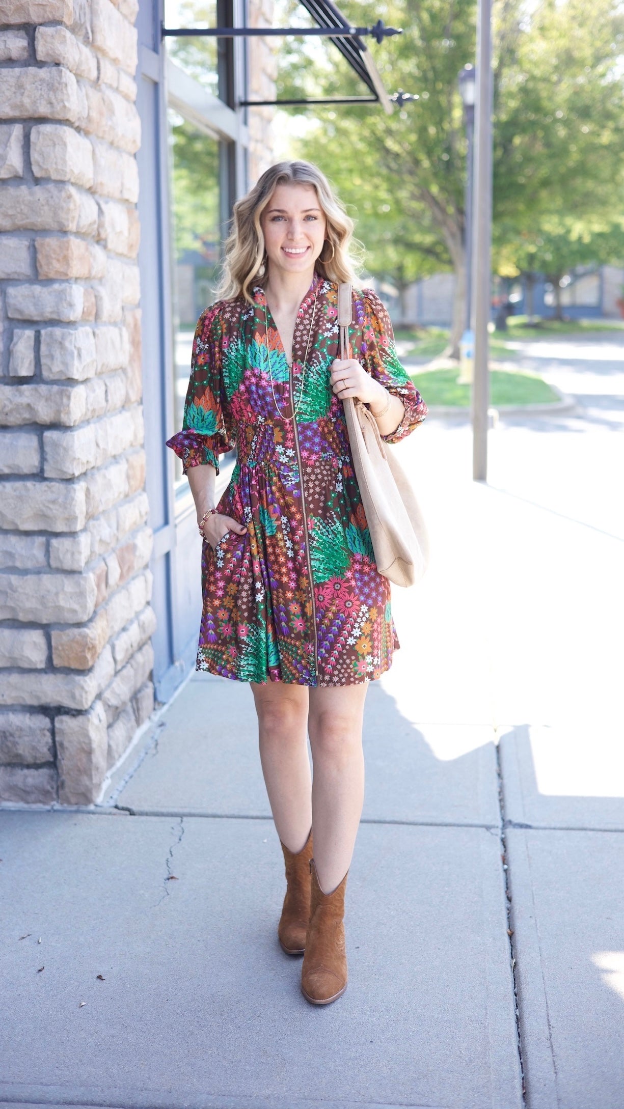 Sienna Dress - Brown
