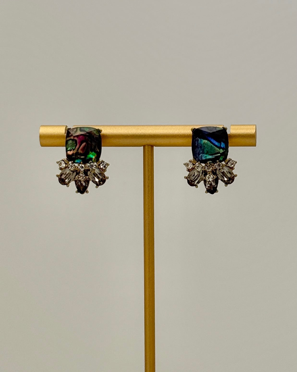 Flower Crown Blue Multi Earrings
