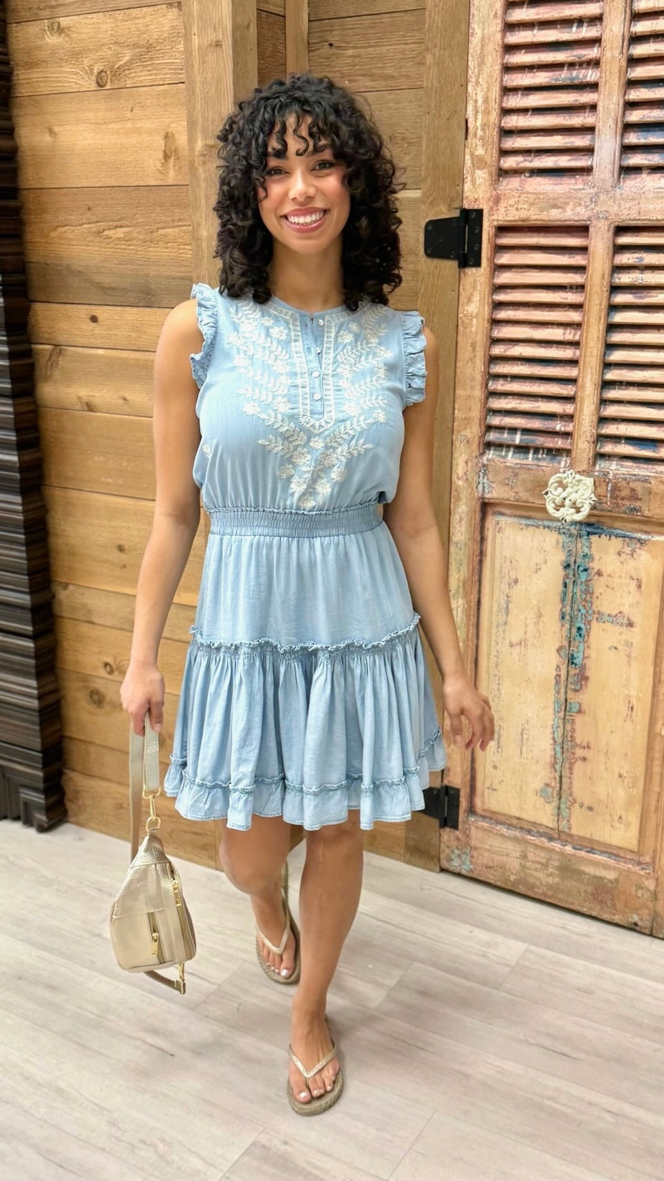 Dear John Narissa Dress - Carolina Blue