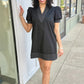 Charlotte Black Embroidered Dress