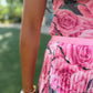 Rose 3D Honeycomb Top - Pink Mix