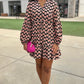 Bria Black Floral Dress - Black
