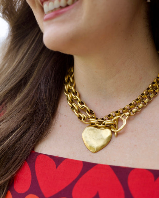 Ave's Way Wrap Large Heart Necklace