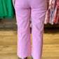 Pull On Denim Pant - Pink