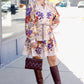 Anna Lace Floral Belted Dress