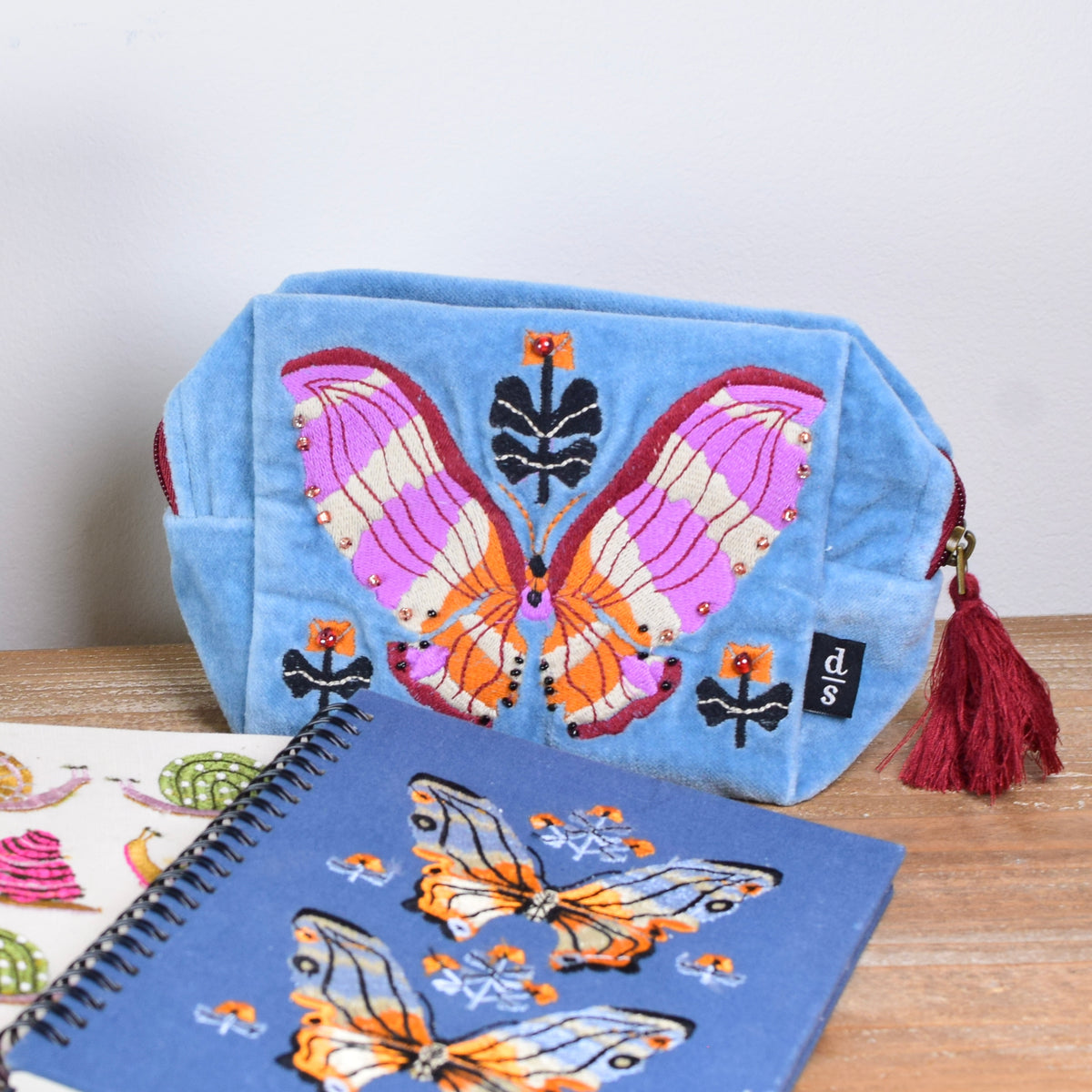 Embroidered Aurora Pouch
