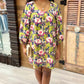 Uncle Frank Big Roses Dress - Navy