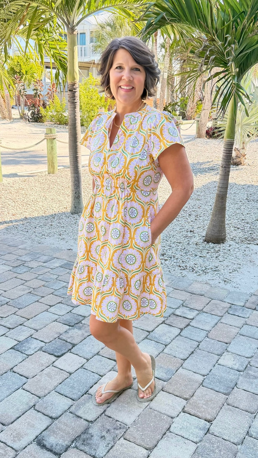 Uncle Frank Wind Dance Dress - Gold