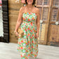 Marigold Strapless Scallop Dress