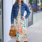 Daphne Floral Dress - Mustard