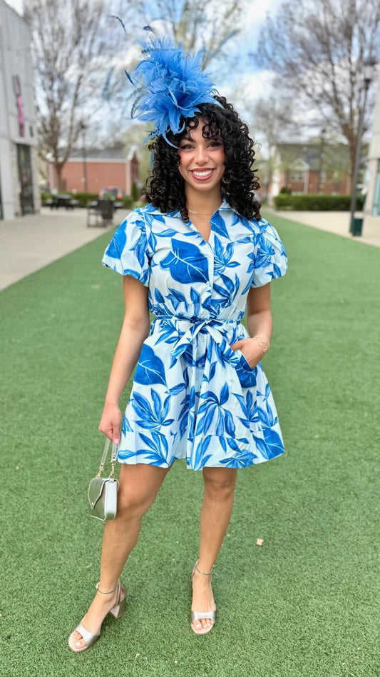 Sofia Nelda Dress - Banana Blue