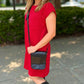 Quilted Queen T Shirt Dress - Scarlet