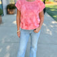 Ivy Jane Faux Fur Tee - Flamingo