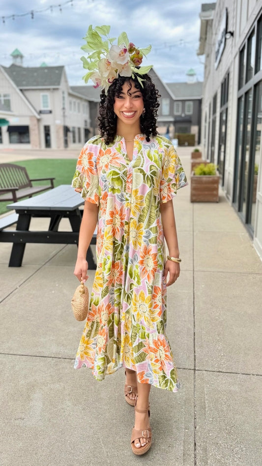 Ivy Jane Go With The Flow Dress - Olive