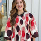 Rosie Smocked Bodice Circle Top - Teaberry