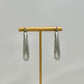 Silver Rectangle Hoop Earrings