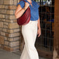Rebecca Denim Ruffle Sleeve Top