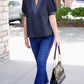 Charlotte Embroidered Top- Black