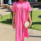 Makenna Midi Dress - Pink