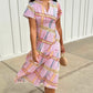 Uncle Frank Patched Perfect Dress - Pink