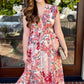 Daphne Floral Dress - Fuchsia Mix