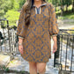 Azalea Knit Tapestry Dress - Toffee
