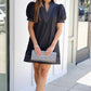 Charlotte Black Embroidered Dress