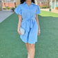 Sofia Nelda Dress - Baby Blue