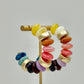 DARK MULTI BEAD HOOPS