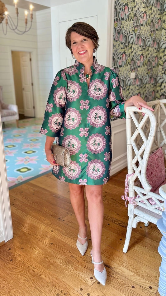 Lucia Equestrian Medallion Dress