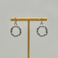 Silver Circle Drop Earrings